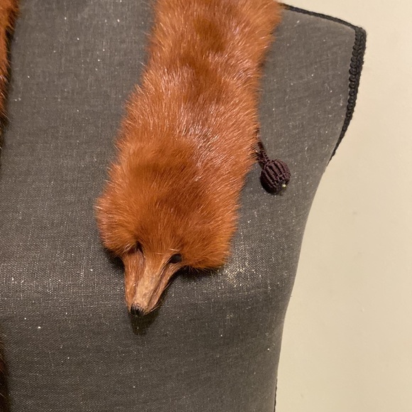 Mink fur stole scarf collar - Picture 3 of 14